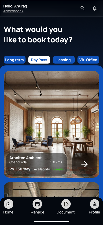 Mobile interface